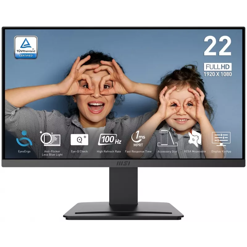 MSI PRO MP223 E2 21.45 inch VA Full HD 100Hz Monitor Must