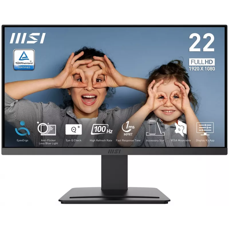 MSI PRO MP223 E2 21.45 inch VA Full HD 100Hz Monitor Must