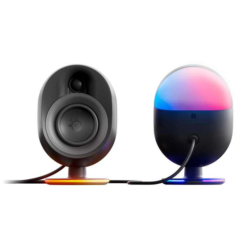 SteelSeries Arena 9 5.1 kanaliga kõlarisüsteem juhtmevaba subwooferi, Bluetooth 5.0 ja RGB-valgustusega, must