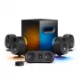 SteelSeries Arena 9 5.1 kanaliga kõlarisüsteem juhtmevaba subwooferi, Bluetooth 5.0 ja RGB-valgustusega, must