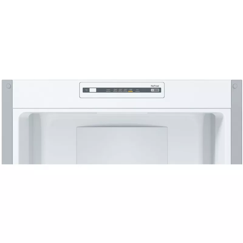 Bosch KGN36NLEA Serie 2 Külmik-sügavkülmik, roostevaba terase välimusega, 308 L neto kogumaht, energiaklass E