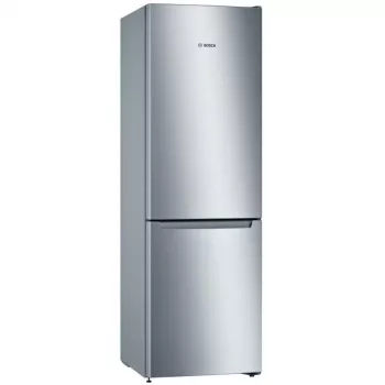 Bosch KGN36NLEA Serie 2 Külmik-sügavkülmik, roostevaba terase välimusega, 308 L neto kogumaht, energiaklass E