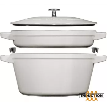 Staub La Cocotte ümmargune malmist pajaroog 24 cm 3,8 L must