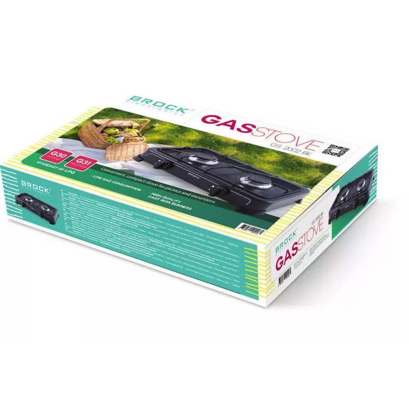 Brock GS 2002 BK Kaasaskantav Gaasipliit - Must