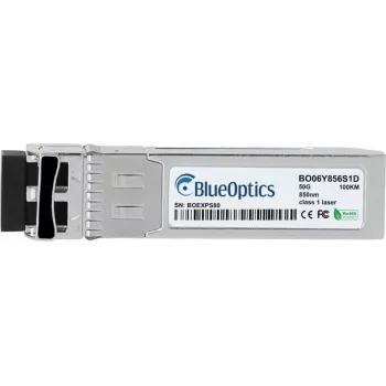 BlueOptics M-Series R8M65A ühilduv SFP56 transiiver, LC Duplex, 50GBASE-SR, multimoodkiud, 850nm, 100m, 0°C kuni +70°C, DDM (R8M65A-BO)