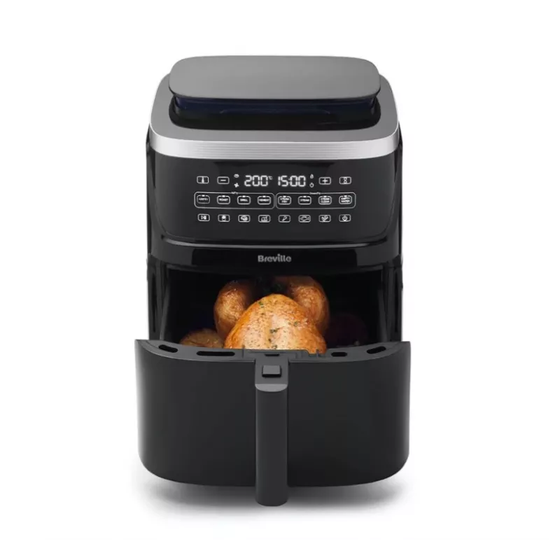 Breville VDF133X Õlivaba aurufritüür, 7L, 1700W, must/hõbe