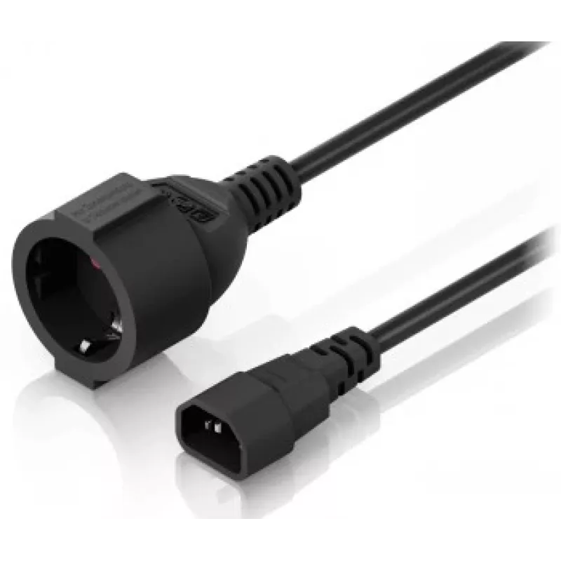Ubiquiti C14 Type F Schuko Adapter Cable 0.3m Black
