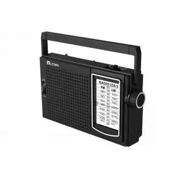 ELTRA Radio IZA-5 Black Kaasaskantav FM-raadio AM LW-lainetega, AUX-sisend, Aku/võrgutoide