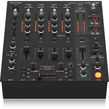 Behringer DJX900USB Professional 5-kanaliline DJ-mikser INFINIUM Contact-Free VCA-ristfaderiga, täiustatud digitaalsete efektide ja USB/heliliidesega