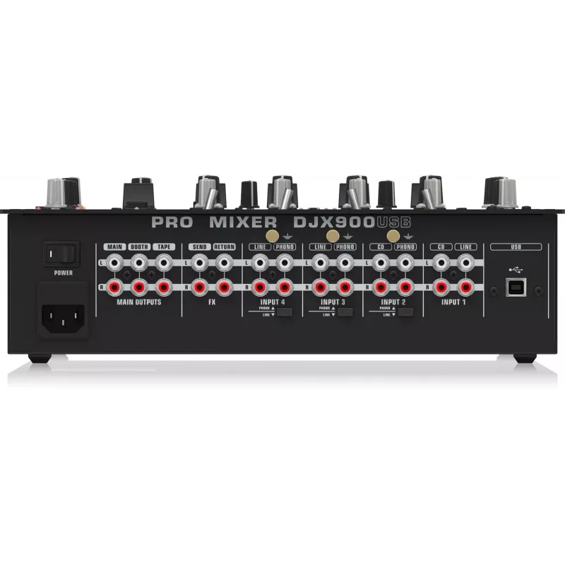 Behringer DJX900USB Professional 5-kanaliline DJ-mikser INFINIUM Contact-Free VCA-ristfaderiga, täiustatud digitaalsete efektide ja USB/heliliidesega