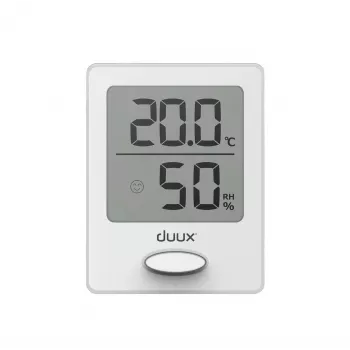Duux Sense Hügromeeter + Termomeeter Valge LCD-ekraaniga