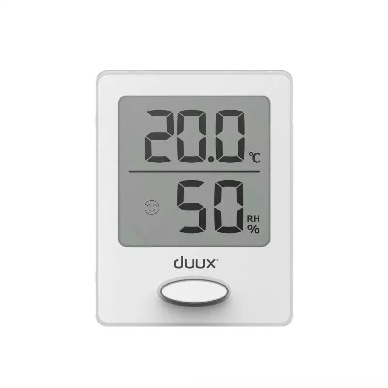Duux Sense Hügromeeter + Termomeeter Valge LCD-ekraaniga