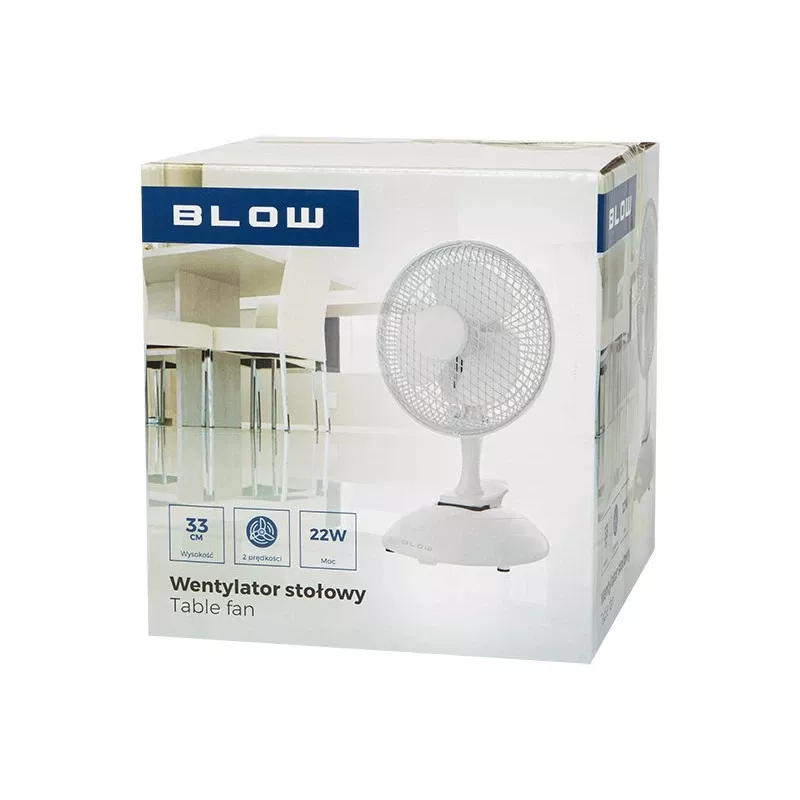 BLOW lauaventilaator 6 inch / 15cm 2in1 klamberventilaator 25W must