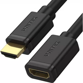 UNITEK HDMI pikenduskaabel 3m HDMI 2.0 isane-emane 4K 60Hz must