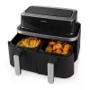 Nedis KAAF320BK Hot Air Fryer Dual Basket 8.4 L 2600 W Digital Touchscreen Black