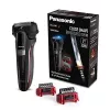 Panasonic ES-LL41-K503 märg- ja kuivhabemeajaja, 3-teraline foilsüsteem, liitiumioon, 50 min tööaeg, must