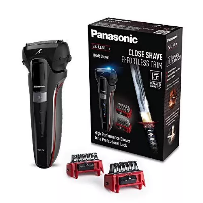 Panasonic ES-LL41-K503 märg- ja kuivhabemeajaja, 3-teraline foilsüsteem, liitiumioon, 50 min tööaeg, must