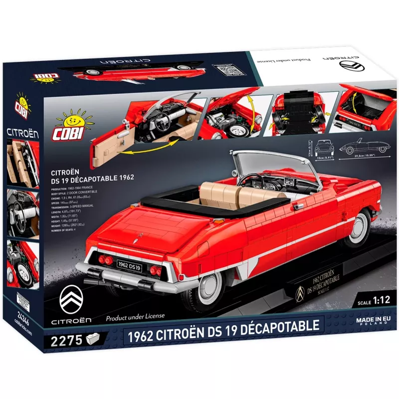 COBI 1962 Citroen DS 19 Convertible Executive Edition Ehitusklotsid (227 tükki)