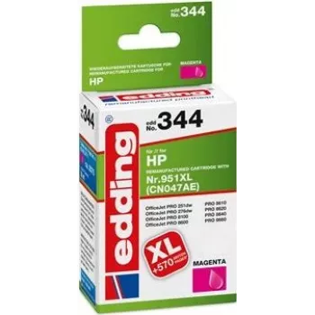 EDDING EDD-344 Magenta tindikassett, ühilduv HP 951XL CN047AE-ga