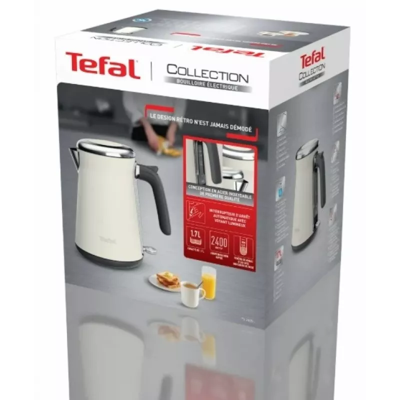 Tefal Loft Collection KI666AE0 Elektriketel 1.7 L 2400 W Elevandiluu