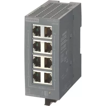 Siemens 6GK5008-0BA10-1AB2 SCALANCE XB008 Haldamata tööstuslik Ethernet-lüliti, 8-port 10/100 Mbps, DIN-riiuli kinnitus