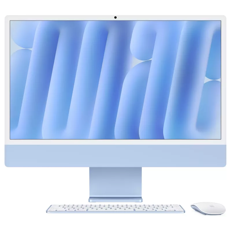 Apple iMac Z1K5 59,62 cm (23,5 inch) Standard Glass M4 10-tuumaline CPU/10-tuumaline GPU/16-tuumaline Neural Engine 32GB RAM 1TB SSD Gigabit Ethernet Magic Mouse Numeric Keypad TID DE Sinine