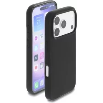 Delock Protective Case for iPhone 17 Pro Compatible with MagSafe, Soft-Touch Silicone, Black (81645)