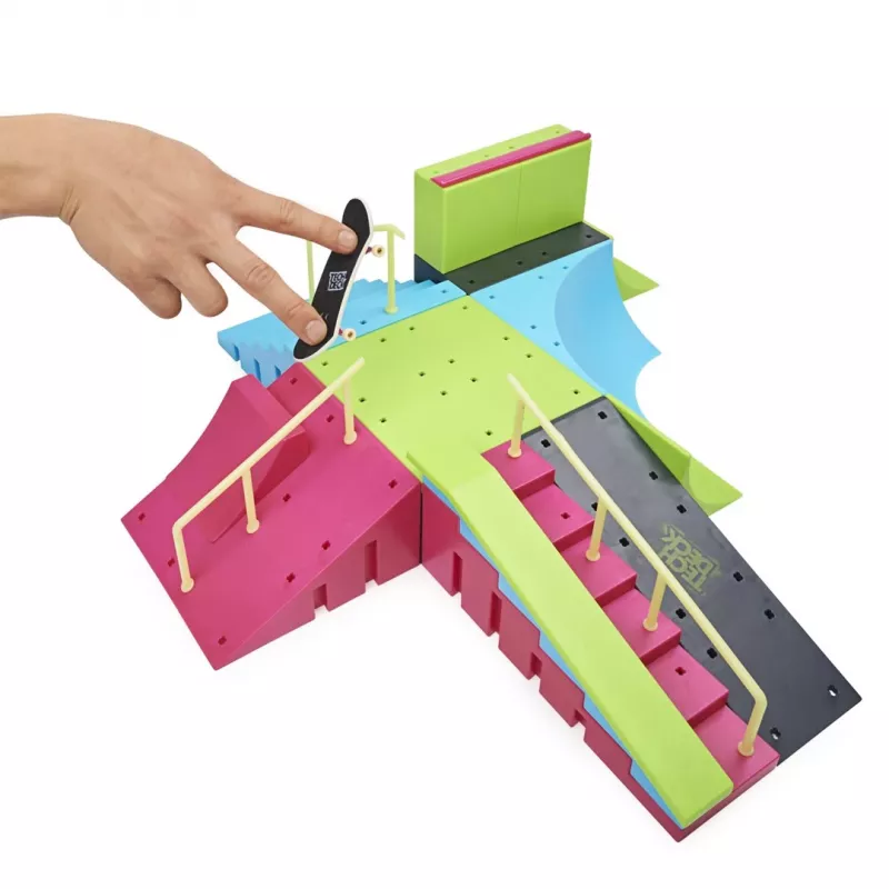 SPINMASTER Tech Deck Ramp X-Connect Neon Mega Park koos sõrmelaud