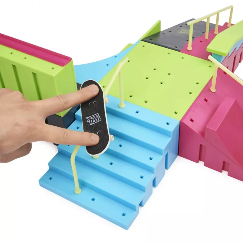 SPINMASTER Tech Deck Ramp X-Connect Neon Mega Park koos sõrmelaud