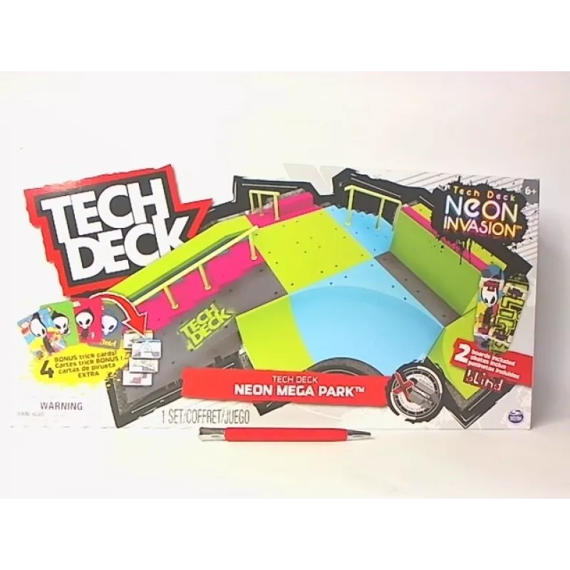 SPINMASTER Tech Deck Ramp X-Connect Neon Mega Park koos sõrmelaud