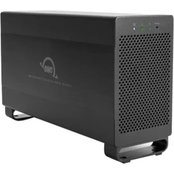 OWC Mercury Elite Pro Dual - Väline RAID-korpus - 2-kohaline - 2.5/3.5 tolli - SATA I/II/III - USB 3.1 Gen 1 & eSATA - Alumiinium - Must