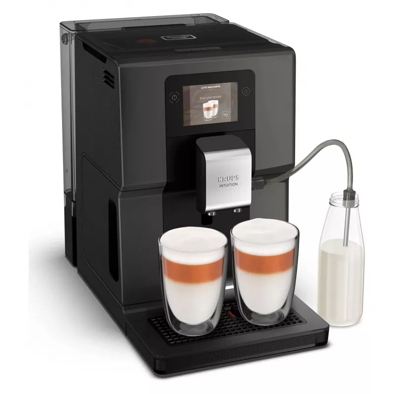 KRUPS Intuition Preference EA872B10 Täisautomaatne kohvimasin cappuccino valmistajaga, 15 bar, must