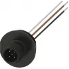 Siemens 3SY3128 Seadmeühendus lülititele, 5-pooluseline, kruviühendusega, IP65, must/hall