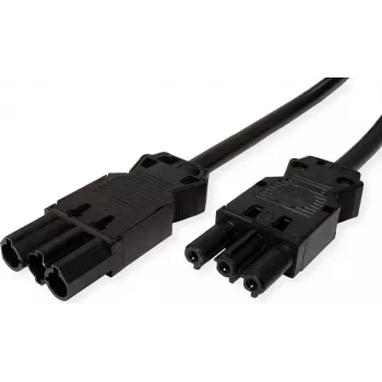 Bachmann Keerdtoitekaabel H05VV-F 3G1.5mm² 0.3m Must ISV