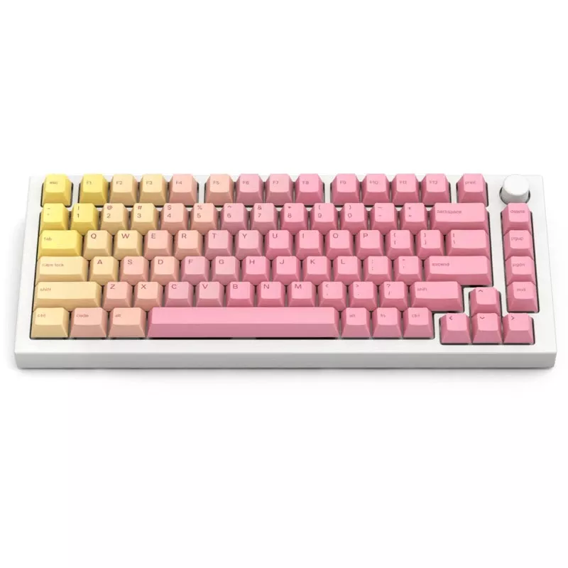 Glorious GPBT Keycaps - Pink Grapefruit (114 klahvi, Cherry profiil, PBT, sublimatsioontrükk)