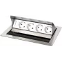 Kindermann CablePort Standard² 4-Fold Mounting Plate - Must (250x190mm)