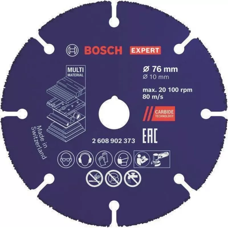 Bosch EXPERT Multi Material Carbide Cutting Disc 76 x 10mm 1 Piece