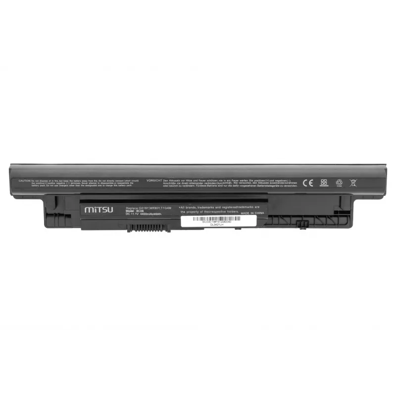 MITSU Aku Dell Inspiron 14, 15, 17 jaoks 4400 mAh (49 Wh) 10.8 - 11.1 V - Must