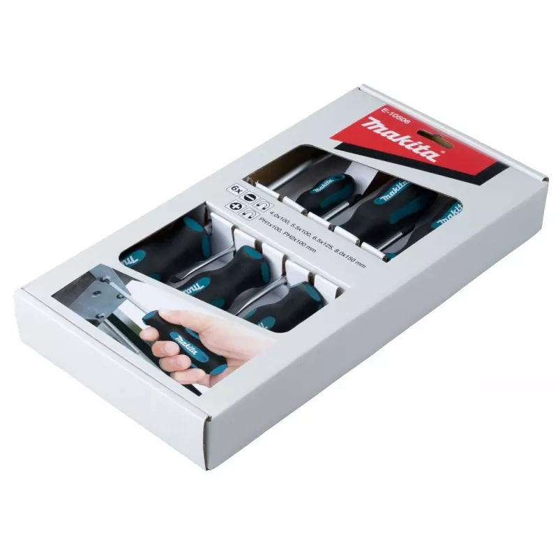 Makita E-10506 47-osaline kruvikeeraja otsikute komplekt magnetilise otsikuhoidjaga