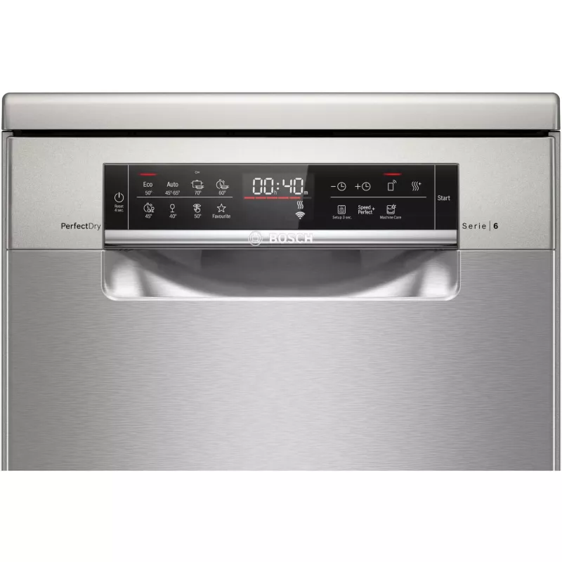 Bosch Serie 6 SPS6YMI14E vabaltseisev nõudepesumasin, 10 kattekohta, 45 cm, harjatud teras, Home Connect