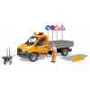 BRUDER MB Sprinter Municipal valgus- ja helimooduliga, oranž, mõõtkavas 1:16