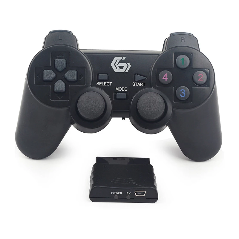 GEMBIRD JPD-WDV-01 Wireless Gamepad for PS2/PS3/PC - 12 Buttons - 2.4 GHz - Black