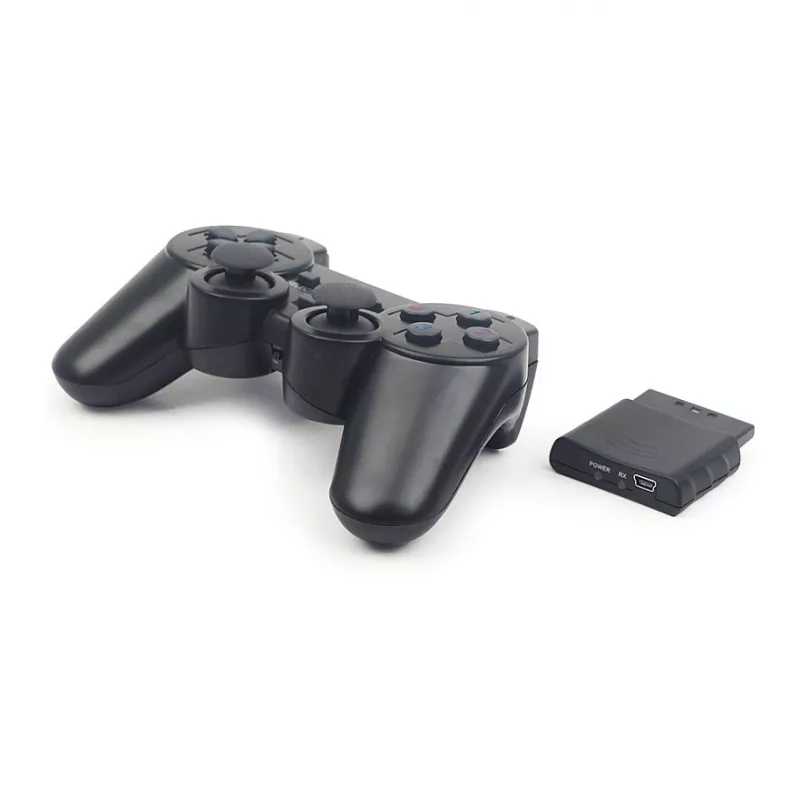 GEMBIRD JPD-WDV-01 Wireless Gamepad for PS2/PS3/PC - 12 Buttons - 2.4 GHz - Black