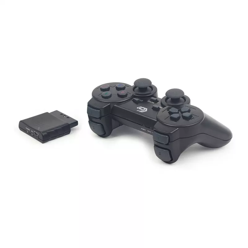 GEMBIRD JPD-WDV-01 Wireless Gamepad for PS2/PS3/PC - 12 Buttons - 2.4 GHz - Black