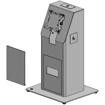 Ergonomic Solutions Mini Kiosk koos alusplaadiga lauale paigaldamiseks - must