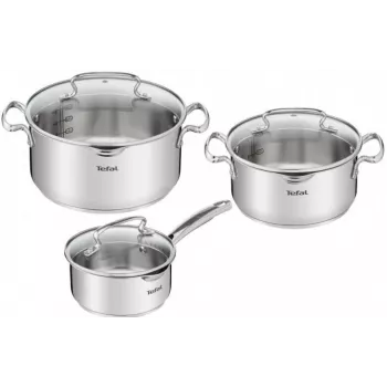 Tefal Duetto+ G719S674 6-osaline roostevabast terasest pottide ja pannide komplekt