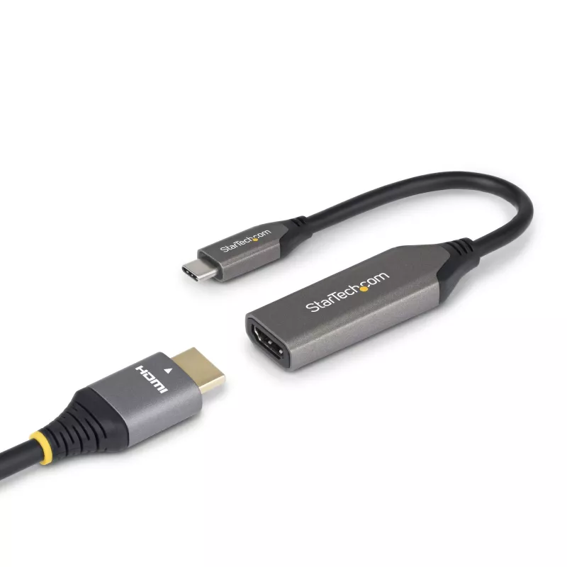 StarTech.com USB-C to HDMI adapterkaabel - 24-pin USB-C isane HDMI isane - 2 m (6.5 jalga) - 4K 60Hz - Must