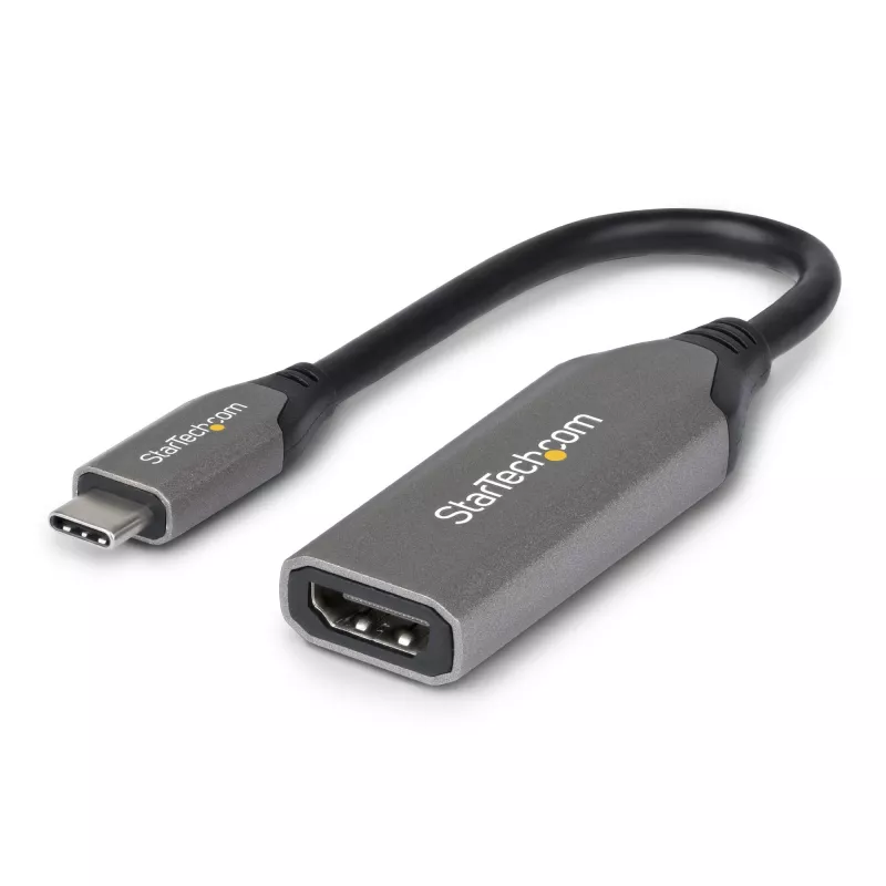 StarTech.com USB-C to HDMI adapterkaabel - 24-pin USB-C isane HDMI isane - 2 m (6.5 jalga) - 4K 60Hz - Must