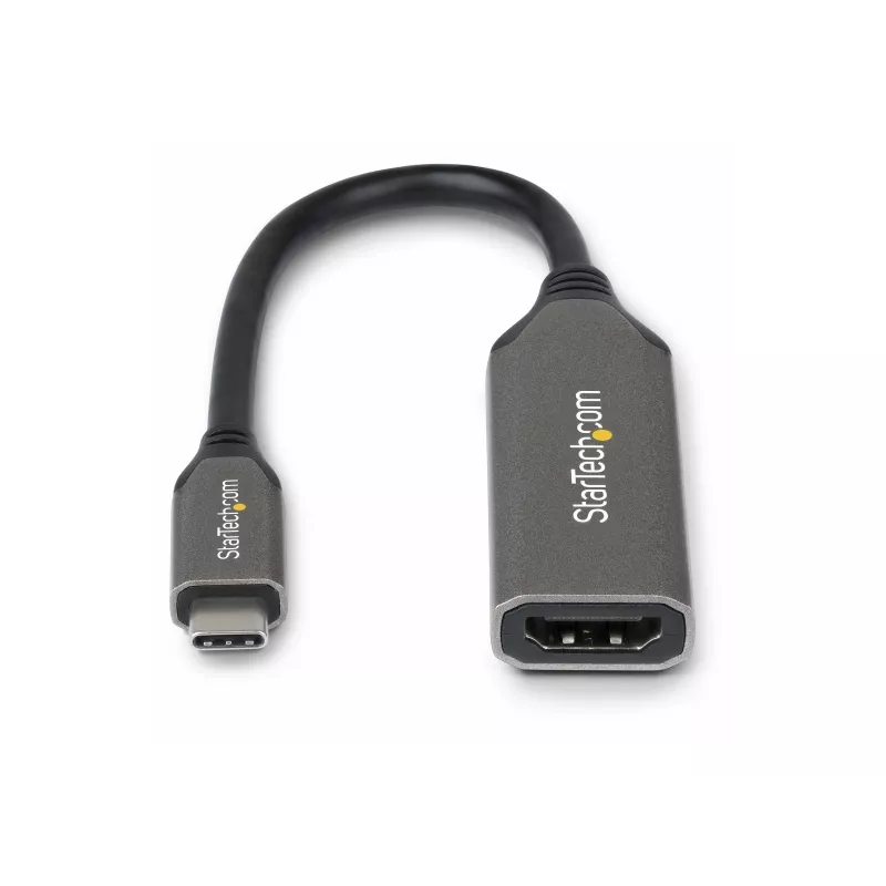 StarTech.com USB-C to HDMI adapterkaabel - 24-pin USB-C isane HDMI isane - 2 m (6.5 jalga) - 4K 60Hz - Must