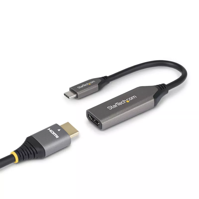 StarTech.com USB-C to HDMI adapterkaabel - 24-pin USB-C isane HDMI isane - 2 m (6.5 jalga) - 4K 60Hz - Must